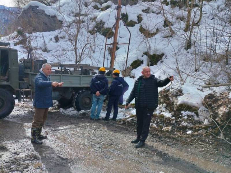 ცაგერის  მუნიციპალიტეტში დიდთოვლობით გამოწვეული პრობლემების  აღმოსაფხვრელად...